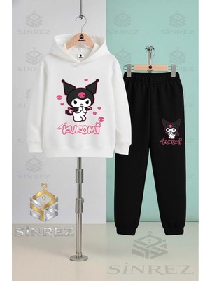 Çocuk Unısex Kuromı Teklı Eller Agızda Kapşonlu Eşofman Takımı