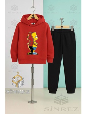 Çocuk Unısex Sımson Arkası Glg Kapşonlu Eşofman Takımı