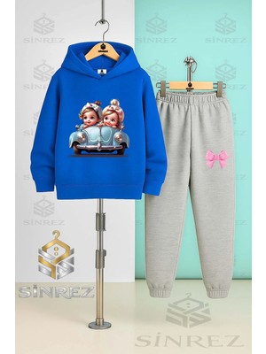 Çocuk Unısex Araba 2lı Kız Sevımlı Kapşonlu Eşofman Takımı