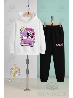 Çocuk Unısex Kuromı Coklu Araba Icınde Kapşonlu Eşofman Takımı