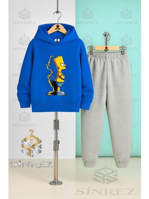 Çocuk Unısex Sımson Arkası Glg Kapşonlu Eşofman Takımı