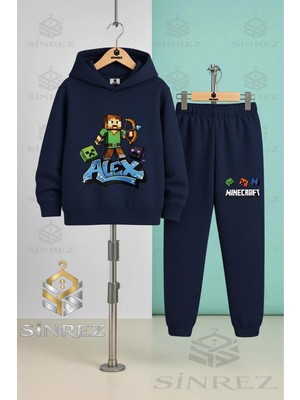 Çocuk Unısex Aleks Ok Atan Baskılı Kapşonlu Eşofman Takımı