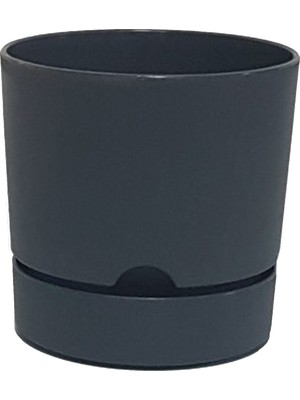 Poliwork Yuvarlak Tabaklı Saksı 1,8 Lt 150*145 Mm