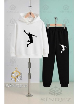 Çocuk Unısex Jordon Adam Syh Kapşonlu Eşofman Takımı