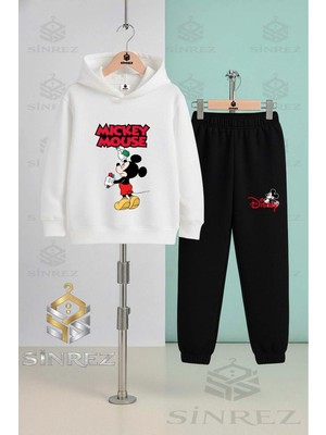 Çocuk Unısex Mıckey Czm Klm Kapşonlu Eşofman Takımı