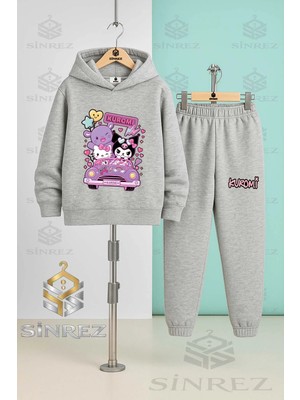 Çocuk Unısex Kuromı Coklu Araba Icınde Kapşonlu Eşofman Takımı