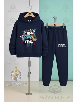 Çocuk Unısex Game Tıme Cool Kapşonlu Eşofman Takımı