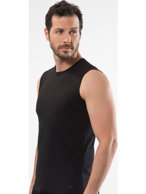 Cacharel Erkek Bisiklet Yaka Spor Atlet 1303/Siyah