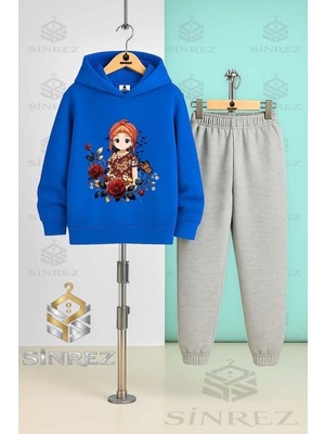 Çocuk Unısex Jyn Anıme Gırl Kapşonlu Eşofman Takımı
