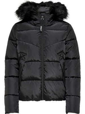 Only 15205638 Only Onlmonıca Short Puffer Jacket Cc Otw Kadın Mont Black