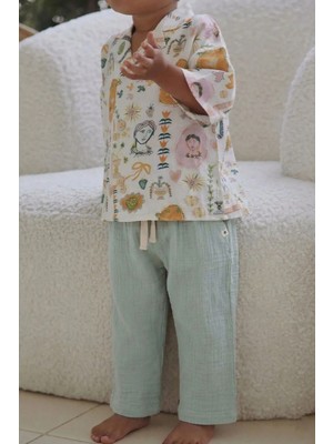 Cigit Müslin Pantolon 1-7 Yaş Mint Yeşili