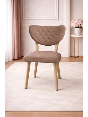 ProBella Elma Mutfak Sandalyesi Kahverengi Baby Face Oturma Yüzeyi ile Yüksek Dayanıklılık