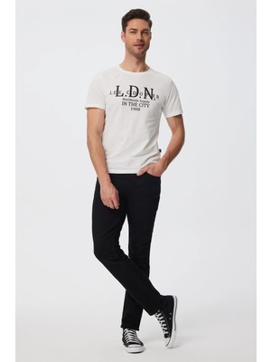 Lee Cooper Jagger Normal Bel Dar Kesim Düz Paça Siyah Erkek Jean Pantolon
