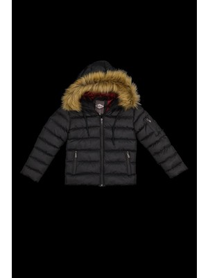 Lee Cooper Manno Erkek Çocuk Mont Siyah