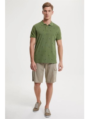 Lee Cooper Man 1 Erkek %100 Pamuk Şort Bej