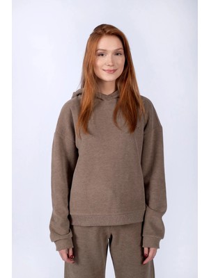 Lee Cooper Laney Kadın Sweatshırt Bej