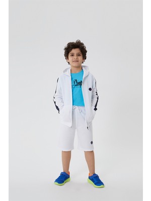 Lee Cooper Leo Erkek Çocuk Kapüşonlu Fermuarlı Sweatshirt