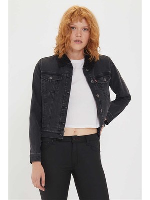 Lee Cooper Freda 6 Kürklü Kadın Jean Ceket