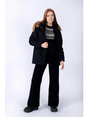 Lee Cooper Hazel Kadın Mont Siyah