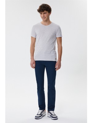 Lee Cooper Harry Erkek Straıght Normal Kesim Normal Bel Dokuma Pantolon Düz Paça Mavi