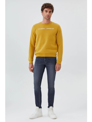Lee Cooper Steward Erkek Sweatshırt Hardal