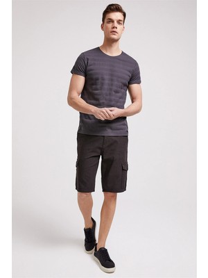 Lee Cooper Man 1 Erkek %100 Pamuk Şort Antrasit