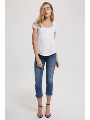 Lee Cooper Rosina Yüksek Bel Dar Kesim Dar Paça Aster Mid Kadın Jean Pantolon