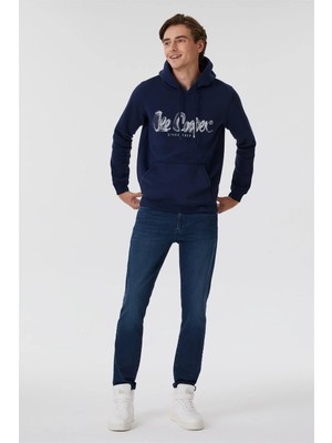 Lee Cooper Gregory Erkek Kapüşonlu Sweatshirt Lacivert