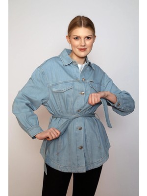 Lee Cooper Açık Mavi Kadın Denim Ceket 242 Lcf 131008 Samy Rastaban Blue L