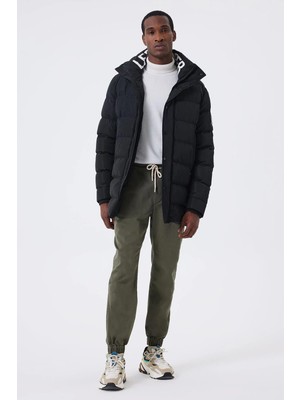 Lee Cooper Piers Erkek Şişme Mont Siyah