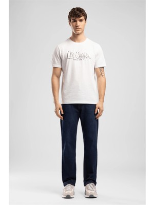 Lee Cooper Rico Yüksek Bel Normal Kesim Düz Paça Mavi Erkek Jean Pantolon