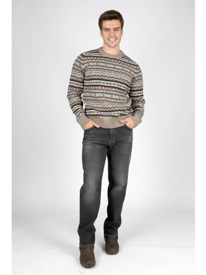 Lee Cooper Erkek Mudeso O Yaka Triko Kazak 241053 Bej