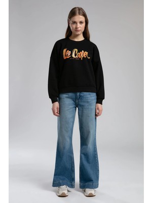 Lee Cooper Tila Kadın O Yaka Sweatshirt Siyah