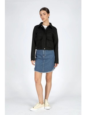 Lee Cooper Poem Kadın Nubuk Mont Siyah