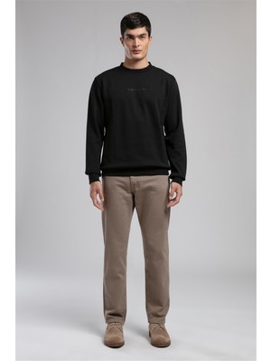 Lee Cooper Dorres Erkek O Yaka Sweatshirt Siyah