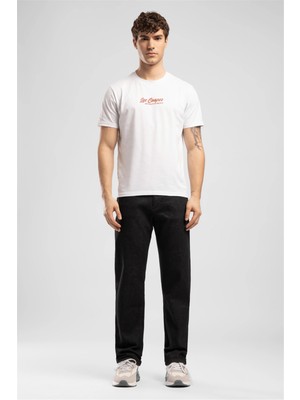 Lee Cooper Rico Yüksek Bel Normal Kesim Düz Paça Siyah Erkek Jean Pantolon