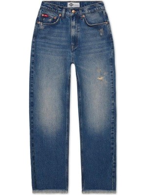 Lee Cooper Clara Normal Bel Normal Kesim Düz Paça Mavi Kadın Jean Pantolon