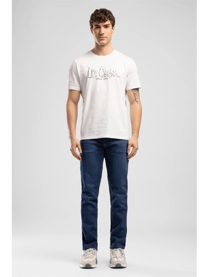 Lee Cooper Rico Yüksek Bel Normal Kesim Erkek Jean Pantolon Düz Paça Denim Kumaşlı