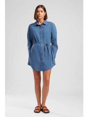 Hana Kadın Jean Elbise Denim