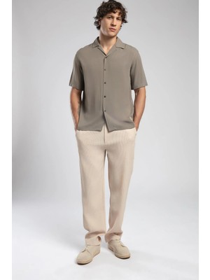 Lee Cooper Joanka Normal Bel Normal Kesim Düz Paça Bej Erkek Pantolon