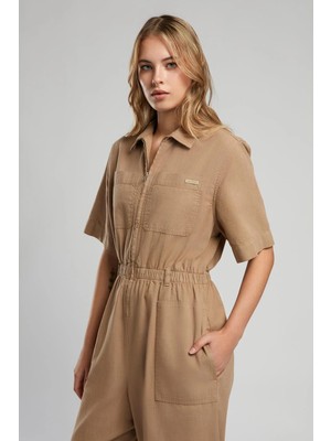 Lee Cooper Düz Camel Kadın Tulum 252 Lcf 244001 Alıa A. Camel