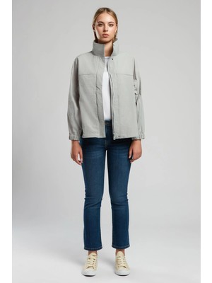 Lee Cooper Linette Kadın Yağmurluk Açık Gri