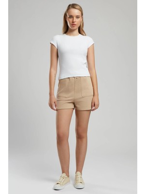 Lee Cooper Rahat Bej Kadın Şort 242 Lcf 221004 Julye Bej