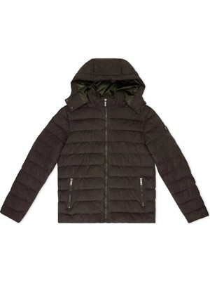 Lee Cooper Steel1 Erkek Şişme Mont Kahve