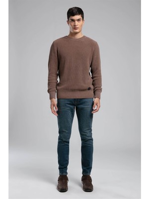 Lee Cooper Yuvarlak Yaka Regular Fit Kahve Erkek Kazak 261 Lcm 241027 Wılson Kahve