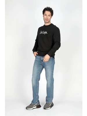 Lee Cooper Jeffrey Erkek O Yaka Sweatshirt Siyah