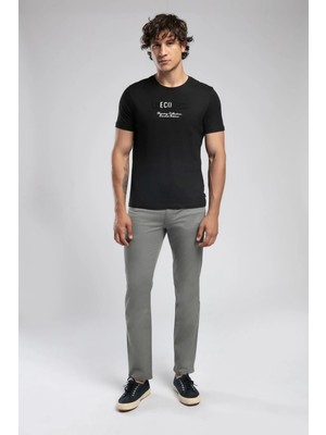 Lee Cooper Jagger Erkek Slım Straıght Dar Kesim Normal Bel Dokuma Pantolon Düz Paça Gri