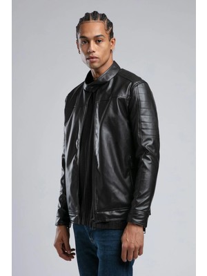 Lee Cooper Deric Erkek Pu Mont Siyah