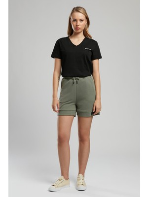 Lee Cooper Standart Bel Rahat Haki Kadın Şort 252 Lcf 221012 Julıet Haki