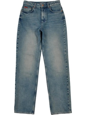 Lee Cooper Diana Yüksek Bel Normal Kesim Düz Paça Francesca Light Kadın Jean Pantolon